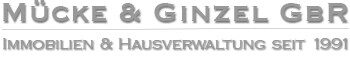 Logo Mücke & Ginzel GbR, Übernahme Mücke & Ginzel durch IMMO.BEING